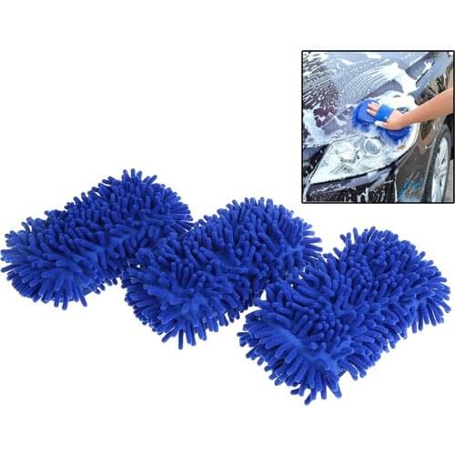 1PC Real Microfiber Car Motorcycle Washer Cleaning Care Detailing Brushes Washing Towel Auto Gloves Supplies Accessories