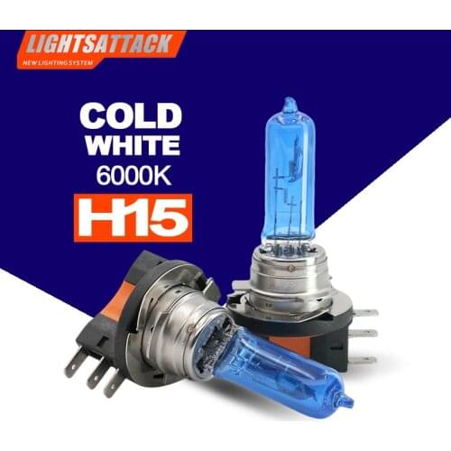 PEGASUS Car Halogen Headligh H15 1500lm Auto Bulb Headlamp 6000K