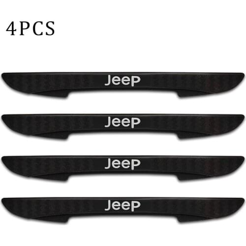 Car Crash Bar Car Door Edge Corner Bumper Guards Buffer Trim Molding Protection Stickers For Jeep Renegade 2016 2017 Cherokee xj
