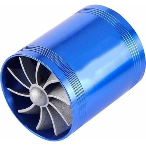 Automobile Engine Intake Power Modification Parts Double-sided Turbocharger Intake Fan Fuel Gas Saver Super charger For Turbine