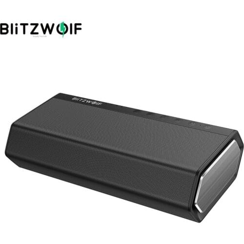 BlitzWolf BW-AS2 40W 5200mAh Dual Driver bluetooth-compatible Speaker Portable Hands-free Aux-in Wireless Speaker Soundbar
