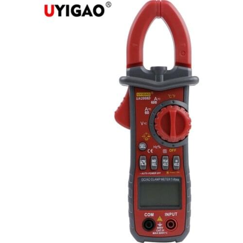 UYIGAO UA2008A/UA2008B/UA2008D Digital Clamp Meaure Meter Double 2 Plier Multimeter AC 600A Current DC/AC