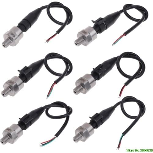 DC5V 1/8NPT Pressure Transducer Transmitter Sensor Stainless Steel Oil Air Water