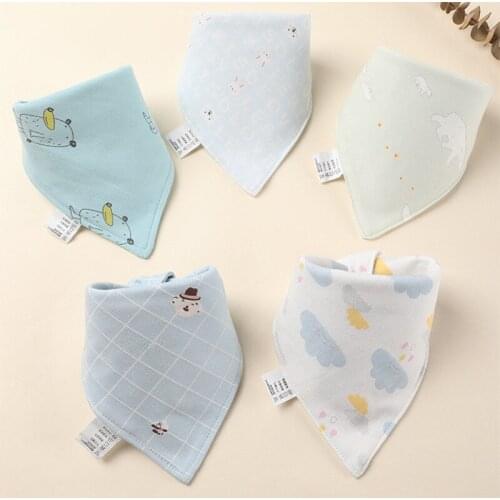 Baby Bib Soft Organic Cotton Baby Drool Cute Triangle Scarf Comfortable Drooling And Teething Towel Saliva Towel For Newborn