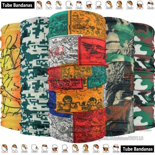 EXPRESS Shipping Wholesale 100pcs New Arrival Unixed Outdoor Camo Cycling Bandana Headgear Magic Scarf Multifunctional Headwears