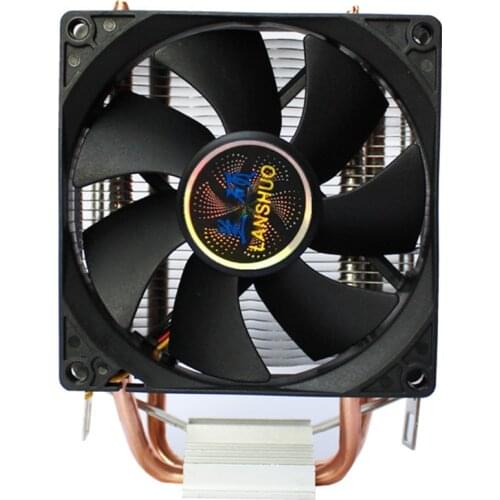 2 Heatpipes CPU Cooler 90mm Fan Radiator For intel LGA 775 1155 1156 AMD AM3 CPU Cooling Fan