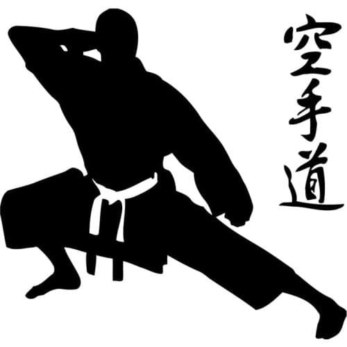 LLY-1379 Personality Stickers Karate Modeling Decal PVC Auto Motorcycle High Quality Waterproof Decals Can Be Customized Color