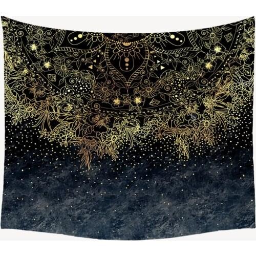 Mandala Gold Tapestry Wall Hanging Mandala Series Printing Macrame Beach Towel Mat Blanket Yoga Mat Shawl Carpet Home Cushion