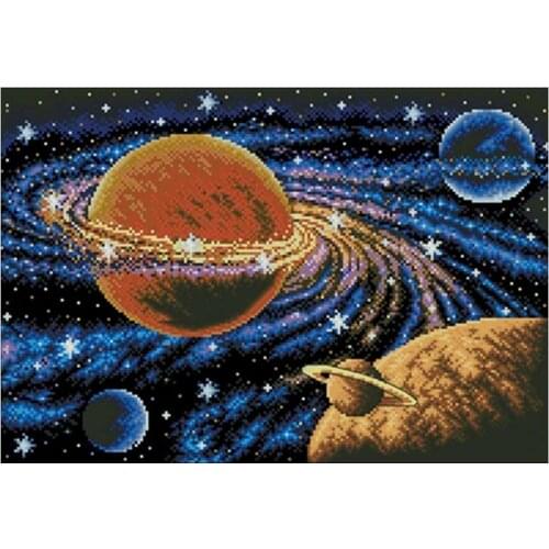 Milky Way pattern Counted Cross Stitch 11CT 14CT DIY Chinese Cross Stitch Kits Embroidery Needlework Sets