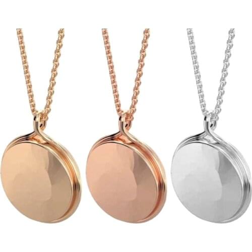 Projection Pendant Necklace for Women Girls Jewelry Love Memory Wedding Necklace Birthday Valentines Day Gifts