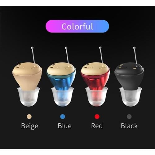 4 Colors Rechargeable Hearing Aids Invisible Hearing Sound Amplifier Digital Hearing Wireless Adjustable Device Hearing Aid