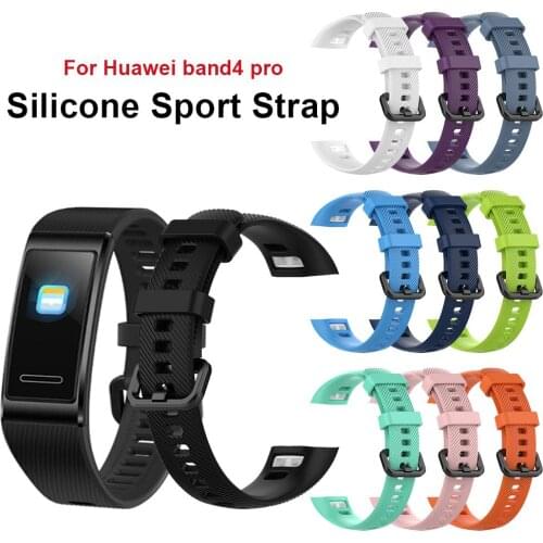 Strap For Huawei Band4 Pro Silicone Wrist Bracelet For Band 4 Pro Strap Replacement Wristband Watch Band Multi Colors