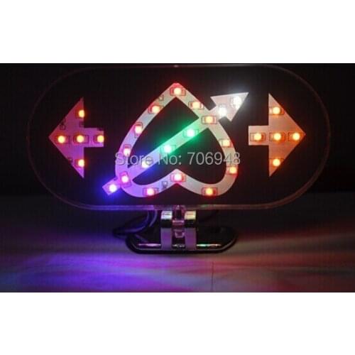 DIY Motorcycle flash led brake light yellow color DC12V non waterproof 13*6*2cm