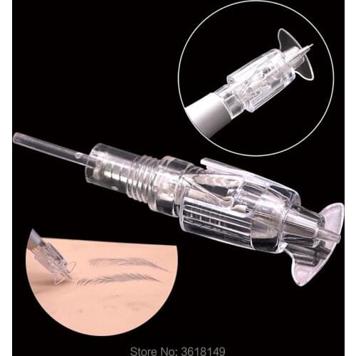 Bayonet Tattoo Cartridge Needles Stabilizer for Nano Brows PMU Embroidery Needle Balancer for Eyebrow Micro Strokes