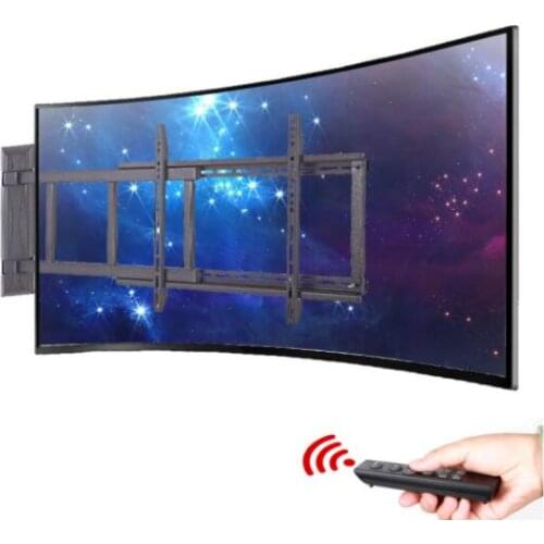 Intelligent electric remote control LCD rotating flat surface wall mount multi-function thin TV rack TV stand 32-70 inches