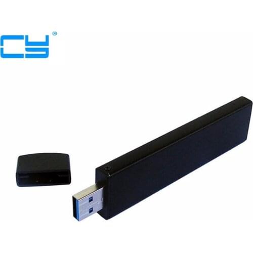 80mm NGFF M2 SSD to USB 3.0 USB3.0 External PCBA Conveter Adapter adaptor Card Flash Disk Type with Black Case