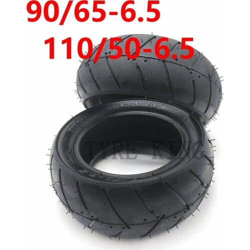 High Quality 110/50-6.5 Rear Vacuum Tyre 90/65-6.5 Tubeless Tire for 47cc 49cc 2stroke Bike ATV Mini Bike Accessory