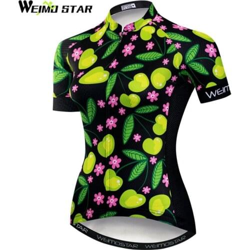 Weimostar 2018 Women Cycling Jersey Summer Short Sleeve MTB Bike Clothing Quick Dry Bicycle Jersey Shirt Ropa Maillot Ciclismo