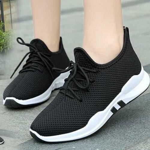 2019 Running Shoes For Women Lace-up Running Sneakers Breathable Mesh Women Fitness Gym Sports Shoes High Quality Womens Shoes