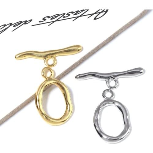 5set/Lot New Irregular OT Clasps Fastener Bracelet Toggle Clasps Buckle Connector For Jewelry Making OT Clasps DIY Accessories