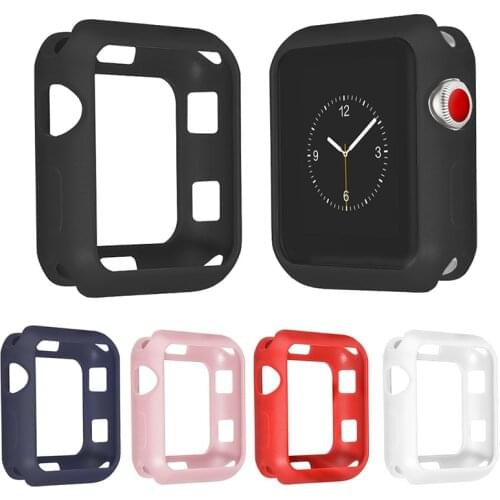 Cover for Apple watch case 44mm 40mm iWatch case 42mm 38mm Silicone Protector Bumper Apple watch series 5 4 3 6 SE Accessories