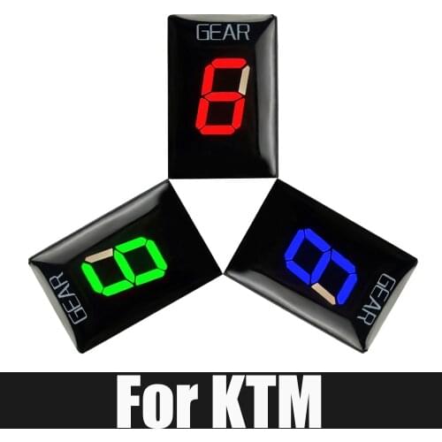 Motorcycle LCD Digital Meter 1-6 Level Gear Indicator Fit For KTM 990 KTM990 DUKE SMC ADV 2005-2013 2006 2007 2008 Fixed Ring