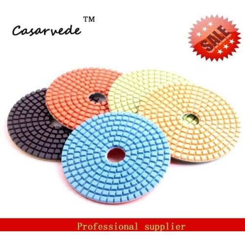 Free shipping DC-7DSPP02 wet polishing 4 inch wet polishing padsfor granite and marble/Trapezoid Teeth Flexible polishing pads
