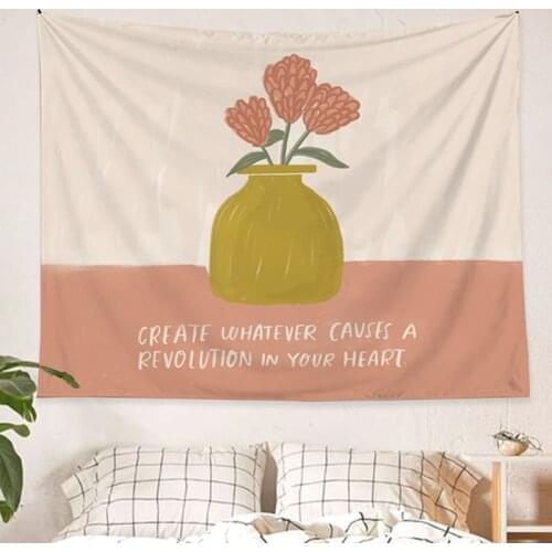 Home Decor Nordic Style Hippie Mat Wall Hanging Bohemian Dorm Decor Tapestries Aesthetic Room Decor Tapiz Decoration Mural Tapiz