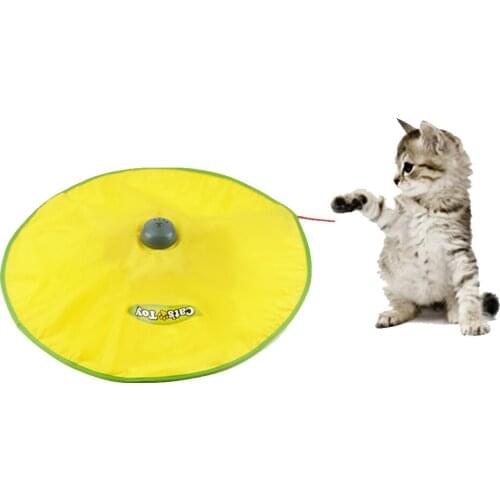 Electric Cat Turntable Interactive Toys Cat Training Exercise Funny Play Plaything Spinning Chase Toy Pet Supplies