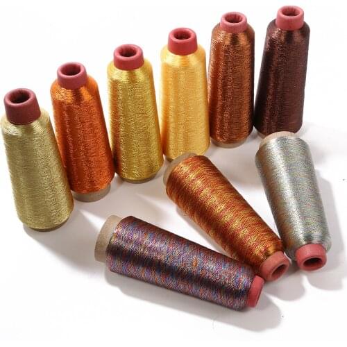 Hot 3250m/Roll Multicolor DMC Metallic Embroidery Crochet Knitting Cross Stitch Yarn Threads Sewing Tool Machine Needlework