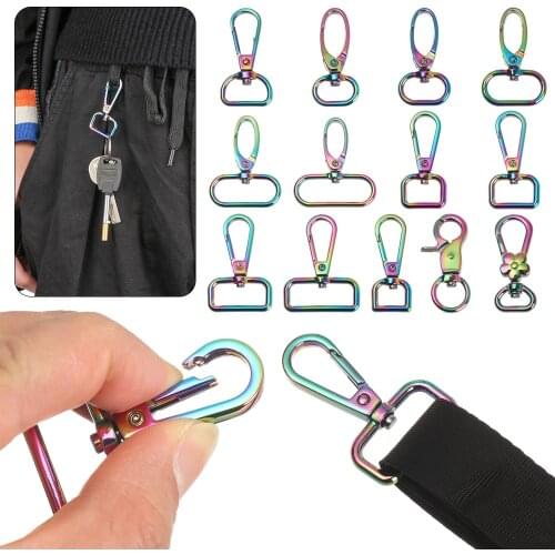 Hot New Colorful Swivel Lobster Buckle Leather Bag Handbag Purse Shoulder Strap Belt Clasp Clip Trigger Keyring Collar Snap Hook