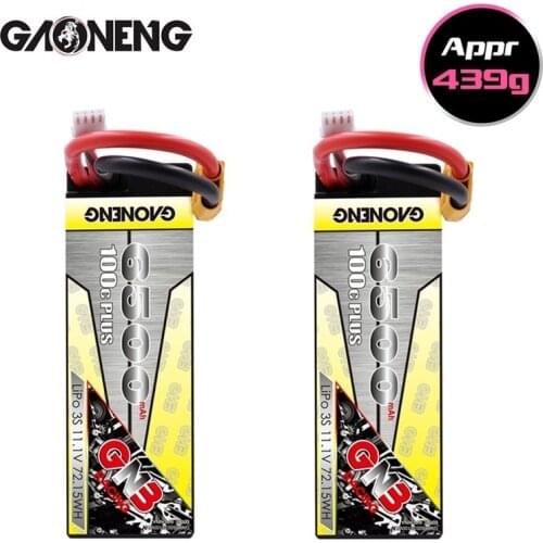 GNB 11.1v 6500mAh 100C PLUS LiPo Battery For remote control Car Racing Spare Parts With Shell Upgrade LiHV 3S Battery