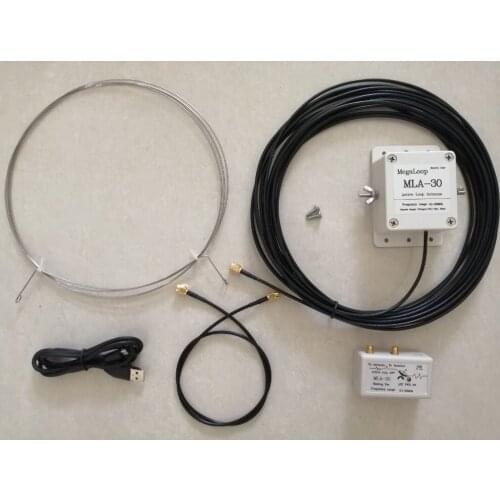 MLA-30 ring active Receive antenna MW SW balcony erection antenna 100kHz - 30MHz For HA SDR Shortwave radio medium wave