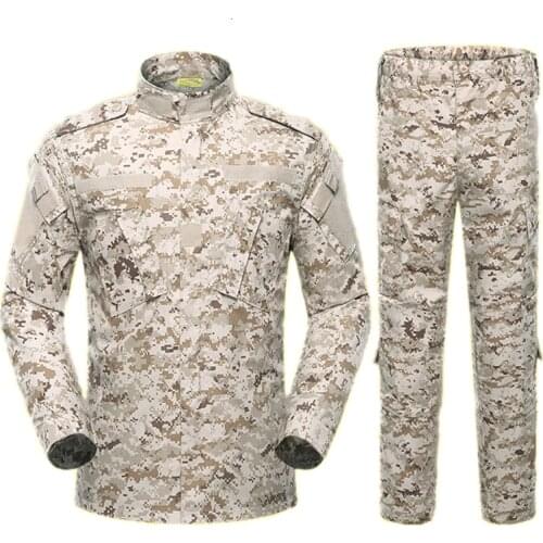 5Color Men Army Military Uniform Tactical Suit ACU Special Forces Combat Shirt Coat Pant Set Camouflage Militar Soldier Clothes