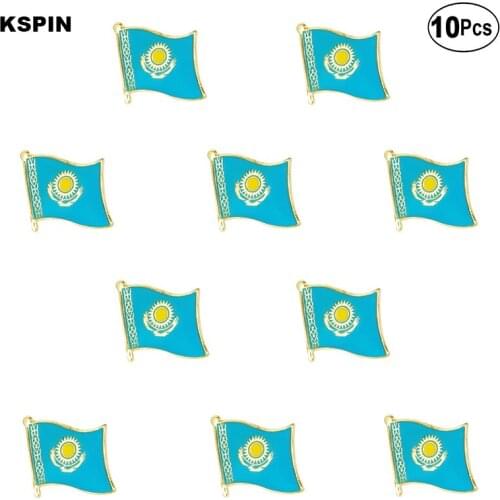 Kazakhstan Flag Lapel Pin Flag badge Brooch Pins Badges 10Pcs a Lot