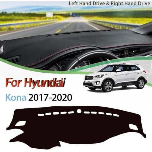 Anti-Slip Mat For Hyundai Creta 2014-2019 Ix25 Dashboard Cover Pad Sunshade Dashmat Carpet Anti-UV Car Accessories 2015 2016