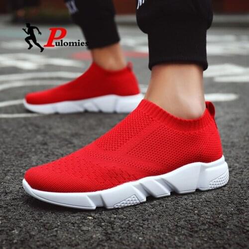 PULOMIES Men's Slip-ons