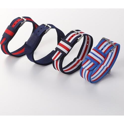 Nylon Nato sport watch band For Galaxy watch active 2 40 44mm smart watch strap For Samsung Galaxy watch Replacement strap 20MM