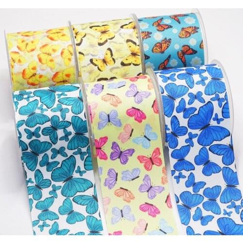 DIY Handmade Materials Printed Grosgrain Ribbon 50 Yard Per Size 54201