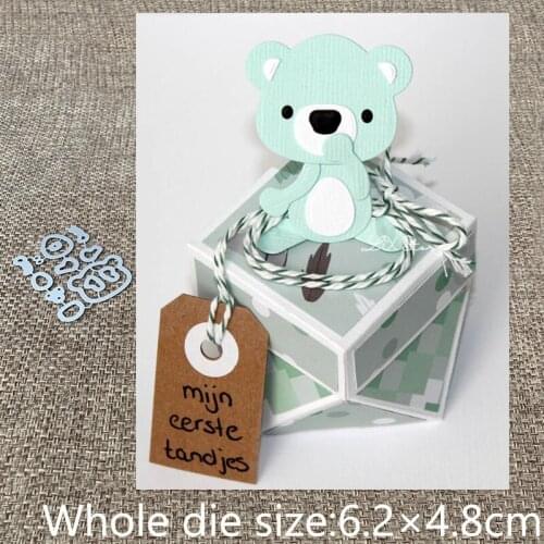 XLDesign Craft Metal Cutting Dies stencil mold cute bear animal decoration scrapbook Album Paper Card Craft Embossing die cuts