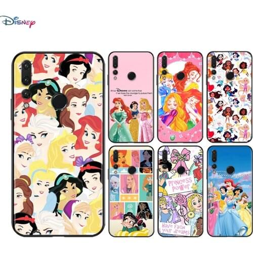Silicone Cover Disney cute princess For Huawei Honor V30 30 X10 30i 10X 30S 20S View 20 V20 Pro Plus Lite RU Soft Phone Case