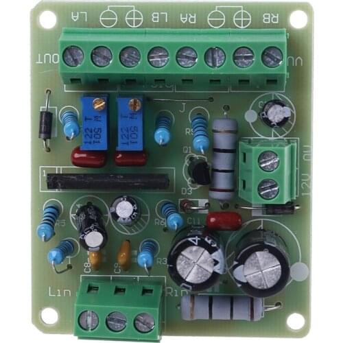 DC 12V Power Amplifier VU Meter Driver Board DB Audio Level Meter TA7318P Hifi Amplifier Speaker