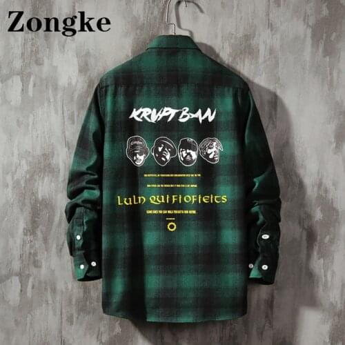 Zongke Men's Long Shirts