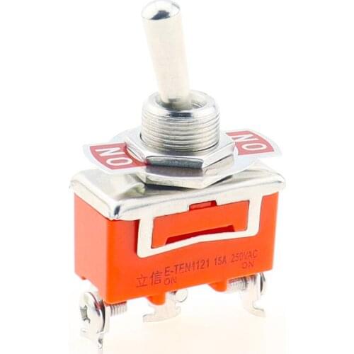 2PCS/LOT E-TEN1121 3-Pin SPDT 3 Terminal G110 ON-ON 15A 250V Toggle Switch
