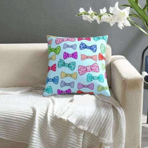 Watercolor Seamless Pattern With Bow Tie pillowcase printed cushion cover sofa waist pillow pillow cover