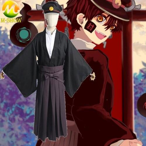 Anime Toilet-bound Jibaku Shounen Hanako-kun Yugi Tsukasa Cosplay Costume Japanese Kimono Uniform Halloween Costumes for Adult