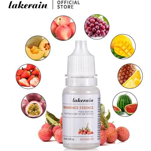 10ml Pure Fruit Fragrance Oil Diffuser Essential Oils Strawberry Flavoring Oil for Lip Gloss DIY Soap Making Lipgloss Essence