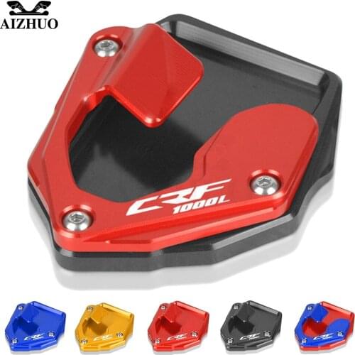 FOR HONDA CRF1000L Africa Twin Side Stands Extension Support Plate Enlarge 2015 2016 2017 2018-2021 Motorcycle CNC CRF 1000 L