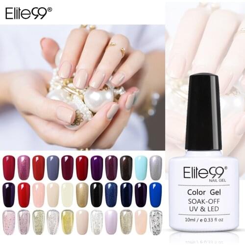 Elite99 10ml Gel Nail Polish for Nails Semi Permanent Varnishes Top Coat Base Coat for Gel Polish UV LED Gel Varnish Nail Art