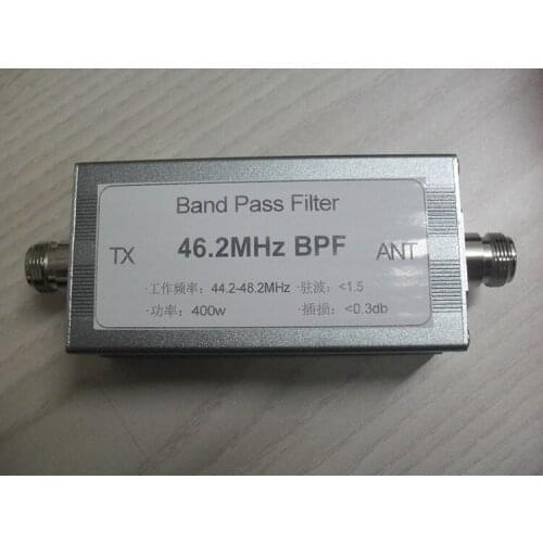 46.2MHz Bandpass Filter Shortwave Filter Band-pass Anti-jamming Radio Communication Shortwave Communication